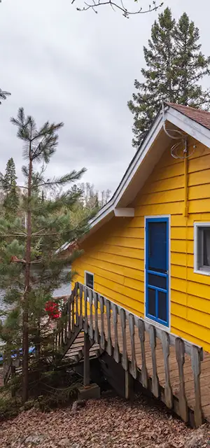 cabin 9 yellow cabin lakeside poplar lake rockwood bwca